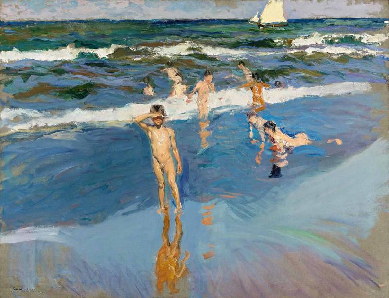Joaquin Sorolla Y Bastida Children in the Sea Germany oil painting art